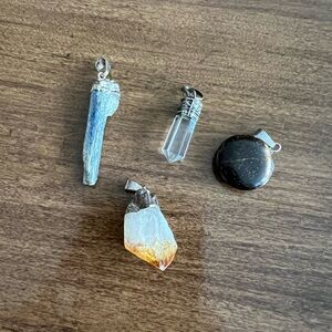 Elegant Crystal Pendant Set